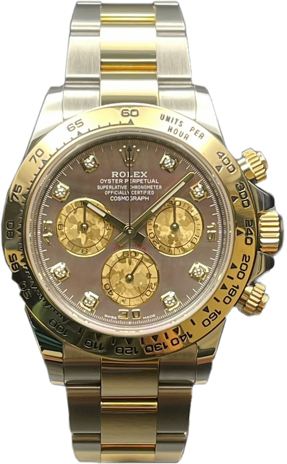 Rolex Daytona acciaio e oro gold crystal